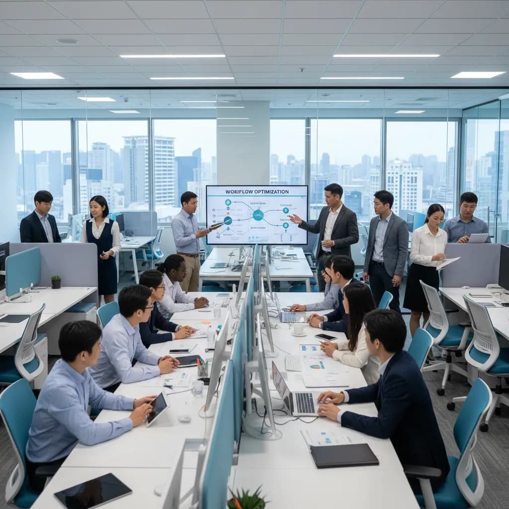 اجتماع عمل لوحدة الامتياز التجاري