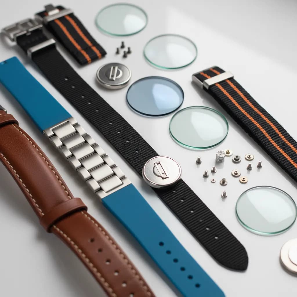 الساعات وقطع غيارها