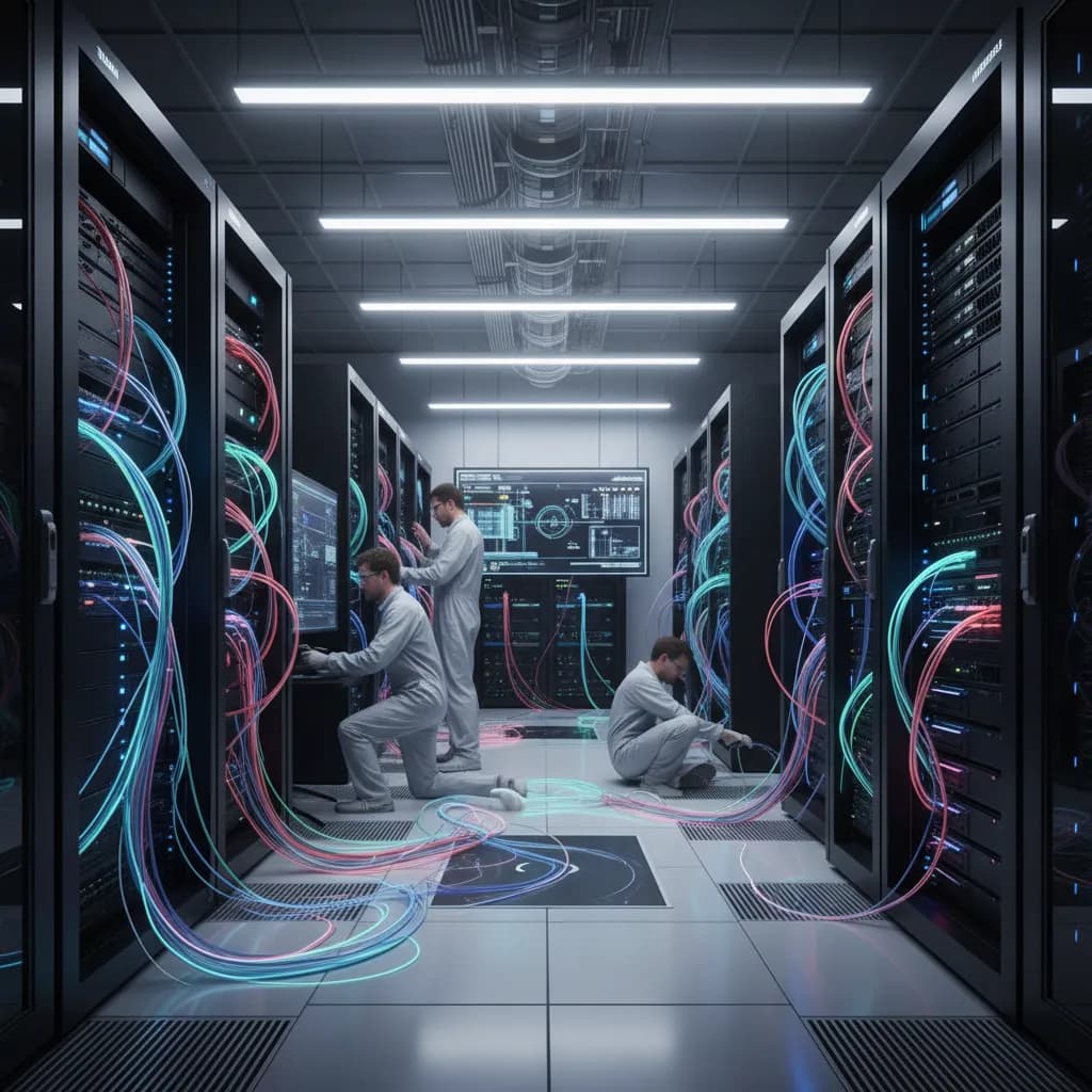 تمديدات الشبكات والألياف