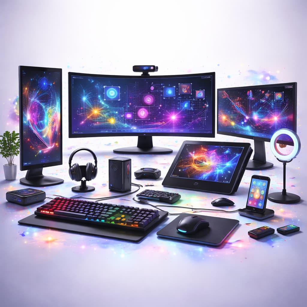 الشاشات والملحقات